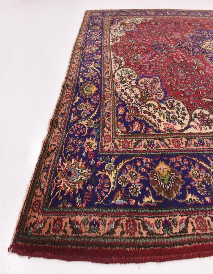 Detail image of  9' 10 x 13' 2  Hand Knotted Tabriz Persian Wool Rug