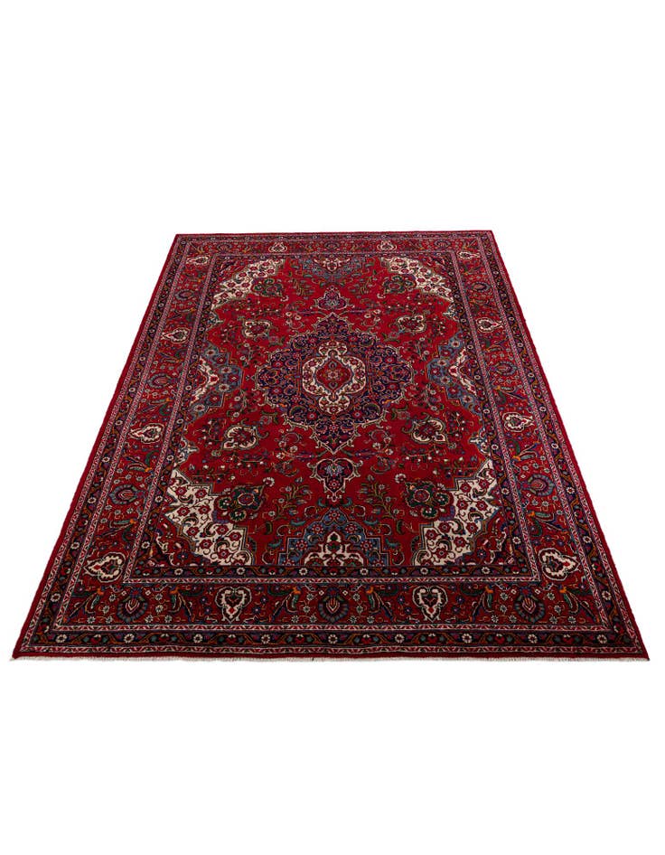 Detail image of  9' 10 x 13'  Hand Knotted Tabriz Persian Wool Rug