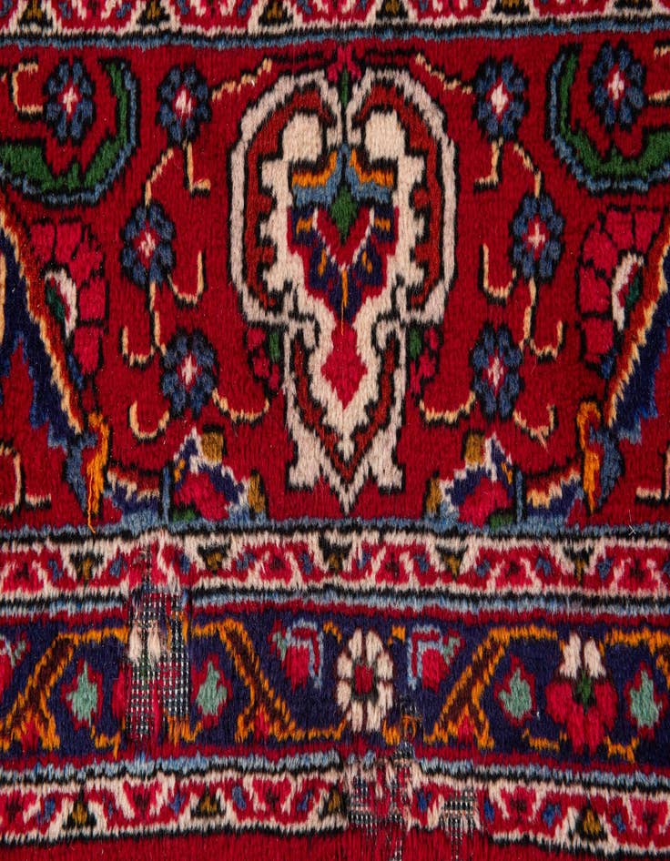 Detail image of  9' 10 x 13'  Hand Knotted Tabriz Persian Wool Rug