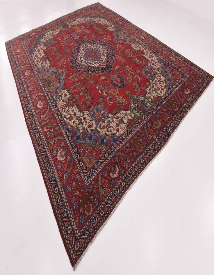 Detail image of  10' 7 x 13' 6 Tabriz Wool Rug