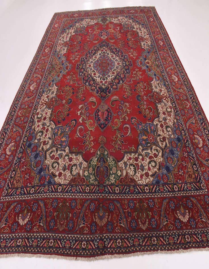 Detail image of  10' 7 x 13' 6 Tabriz Wool Rug