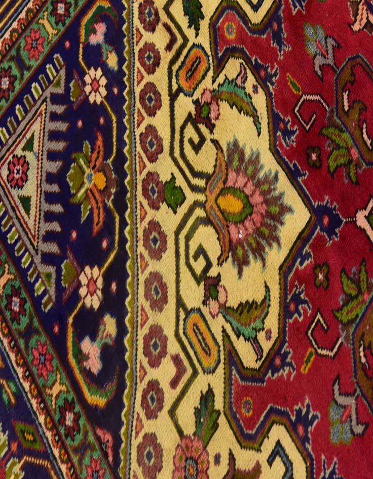 Detail image of  9' 8 x 12' 3  Hand Knotted Tabriz Persian Wool Rug