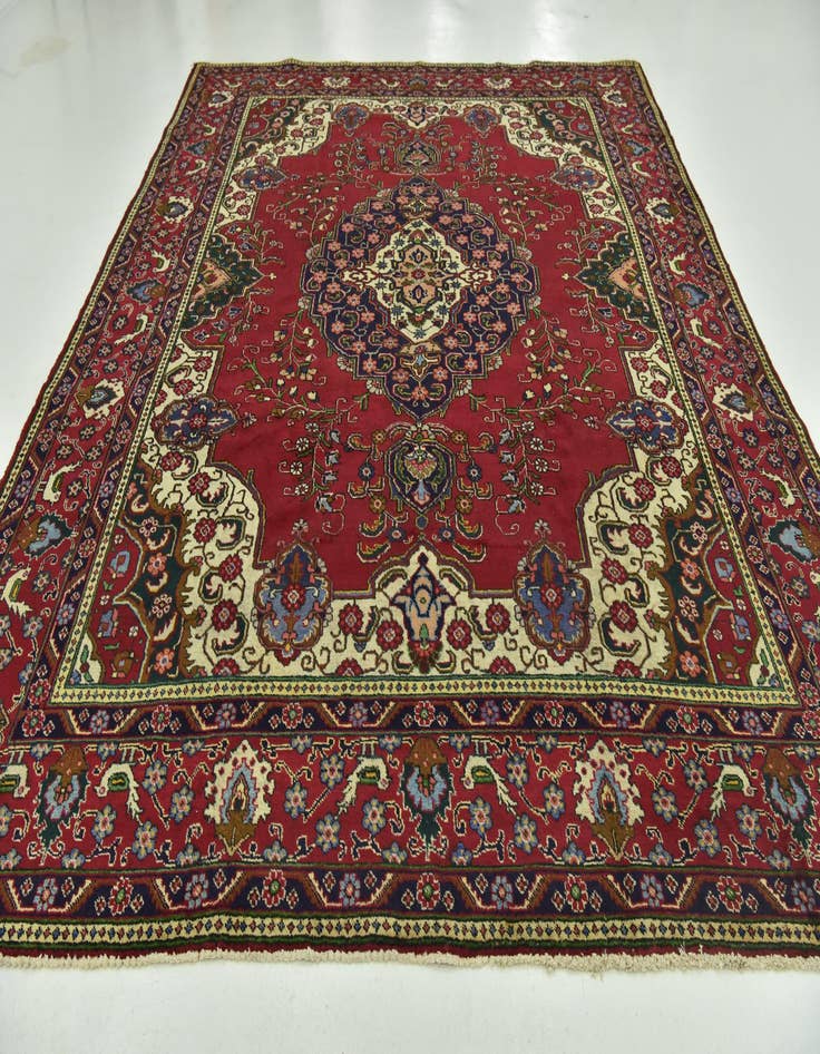 Detail image of  10' x 12' 10  Hand Knotted Tabriz Persian Wool Rug