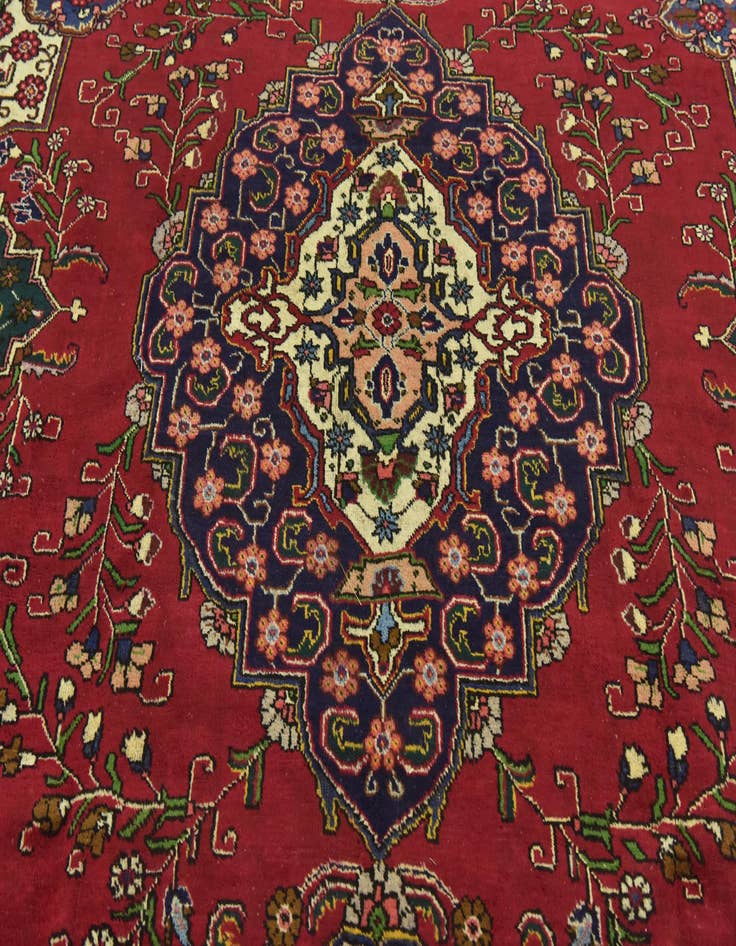 Detail image of  10' x 12' 10  Hand Knotted Tabriz Persian Wool Rug