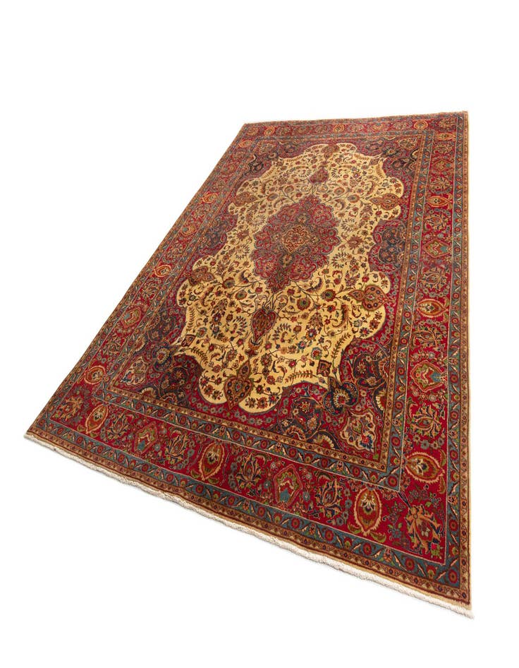 Detail image of  9' 7 x 12' 5 Tabriz Wool Rug