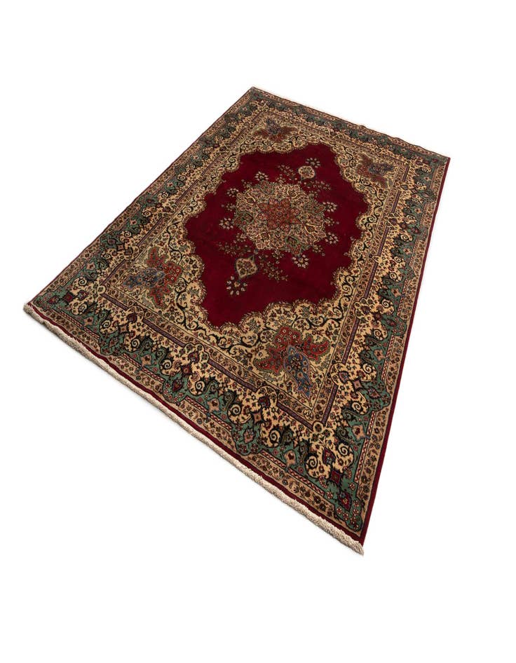 Detail image of  8' 1 x 11' 1 Tabriz Wool Rug