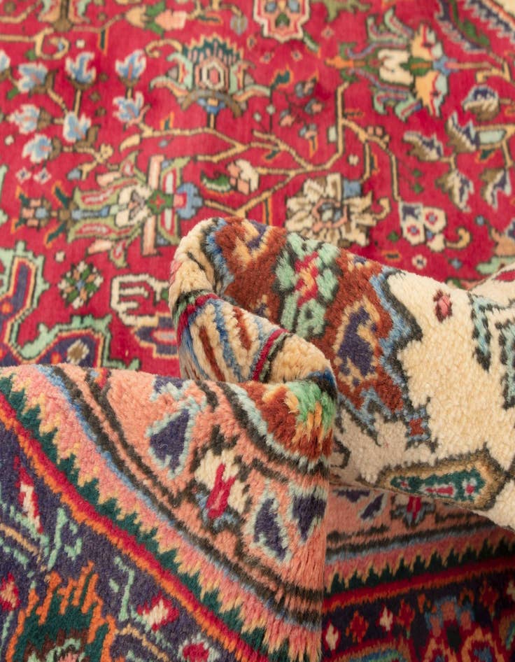 Detail image of  6' 9 x 9' 11  Hand Knotted Tabriz Persian Wool Rug