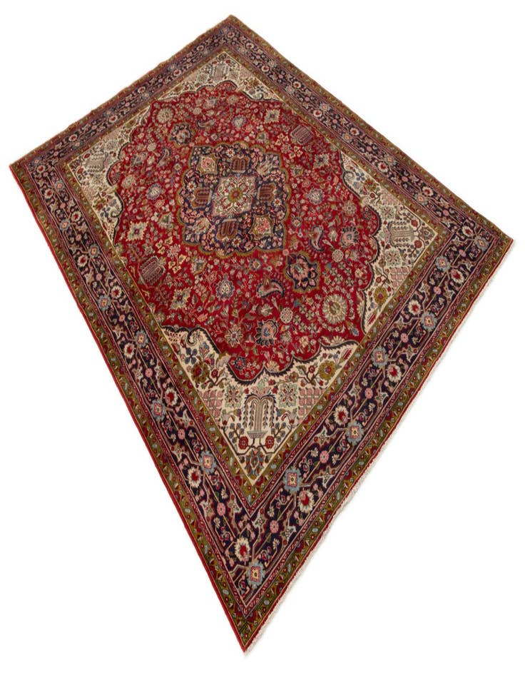 Detail image of  8' 2 x 11' 2  Hand Knotted Tabriz Persian Wool Rug