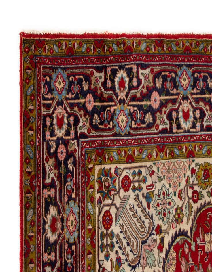 Detail image of  8' 2 x 11' 2  Hand Knotted Tabriz Persian Wool Rug