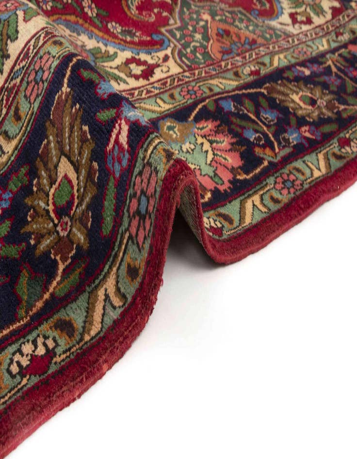 Detail image of  9' 9 x 12' 6  Hand Knotted Tabriz Persian Wool Rug