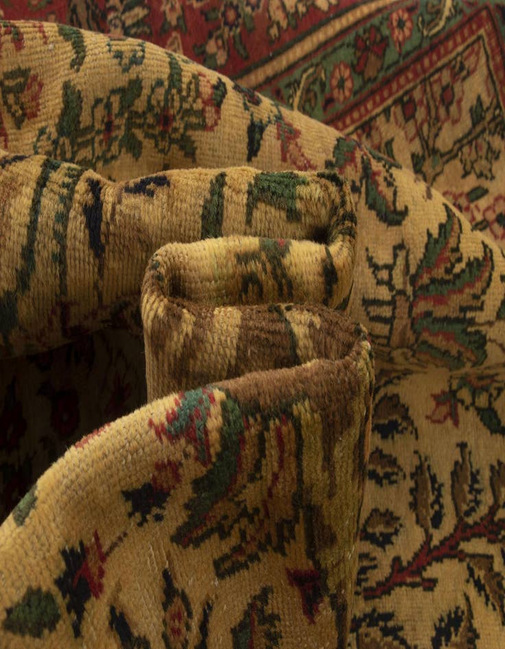 Detail image of  9' 8 x 12' 7  Hand Knotted Tabriz Persian Wool Rug