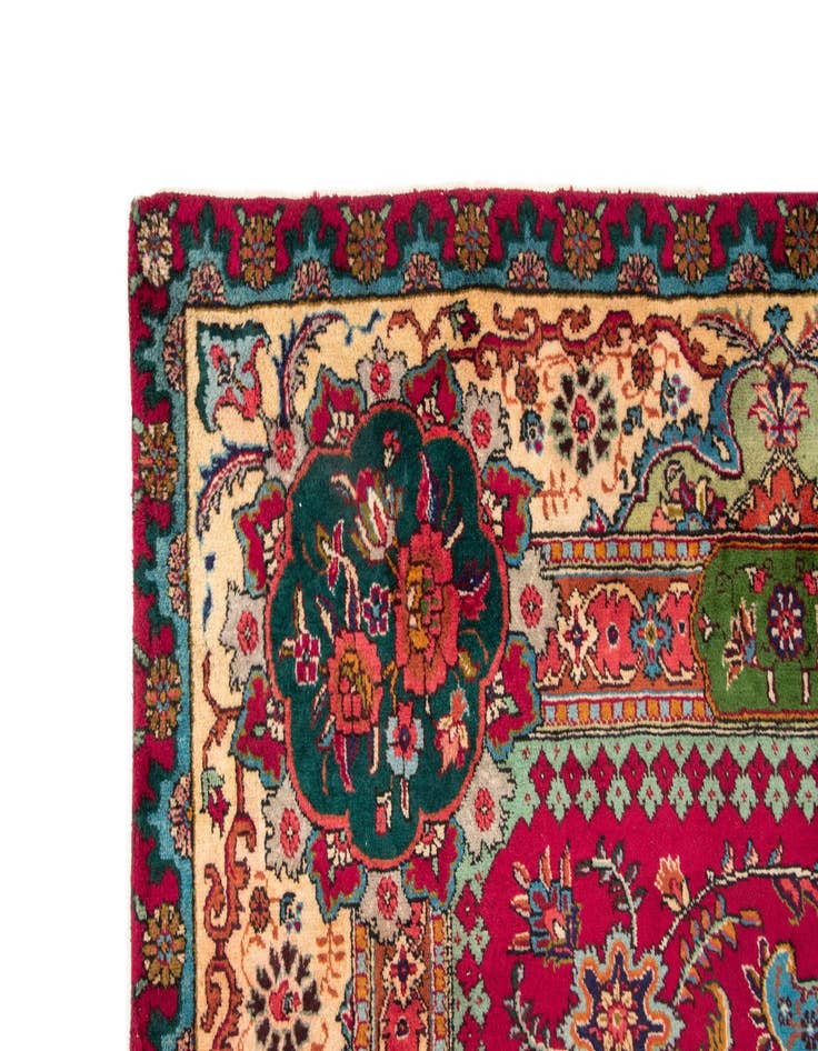 Detail image of  9' 11 x 12' 11  Hand Knotted Tabriz Persian Wool Rug