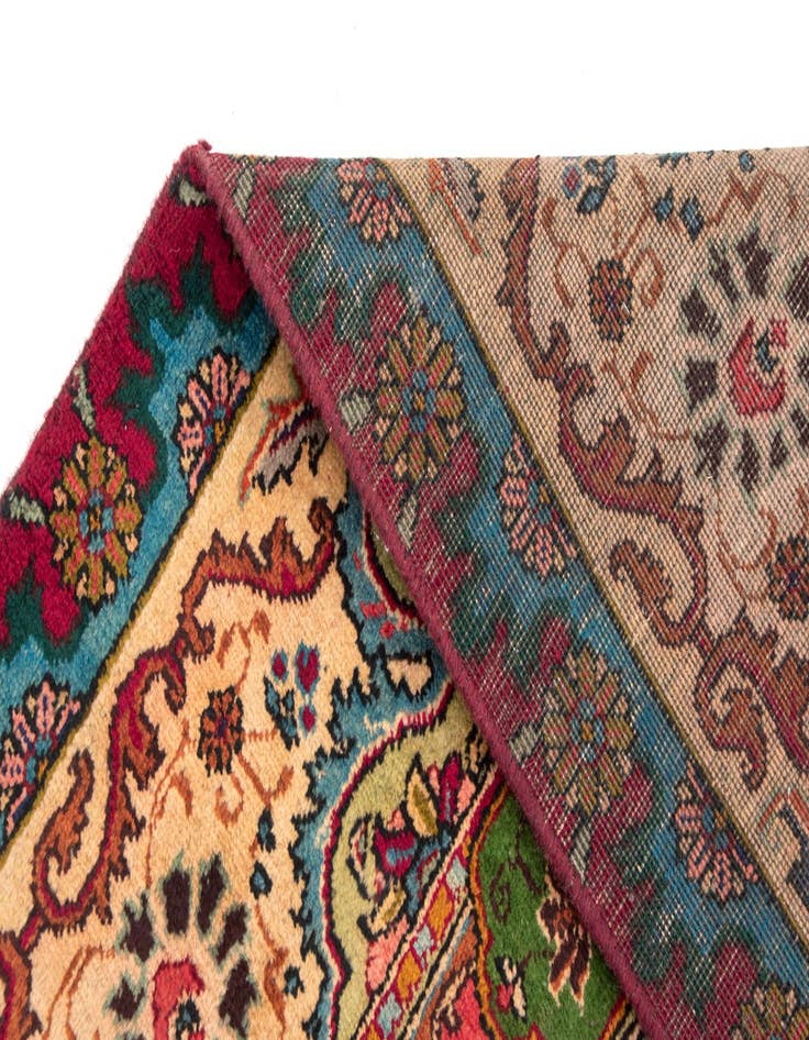 Detail image of  9' 11 x 12' 11  Hand Knotted Tabriz Persian Wool Rug