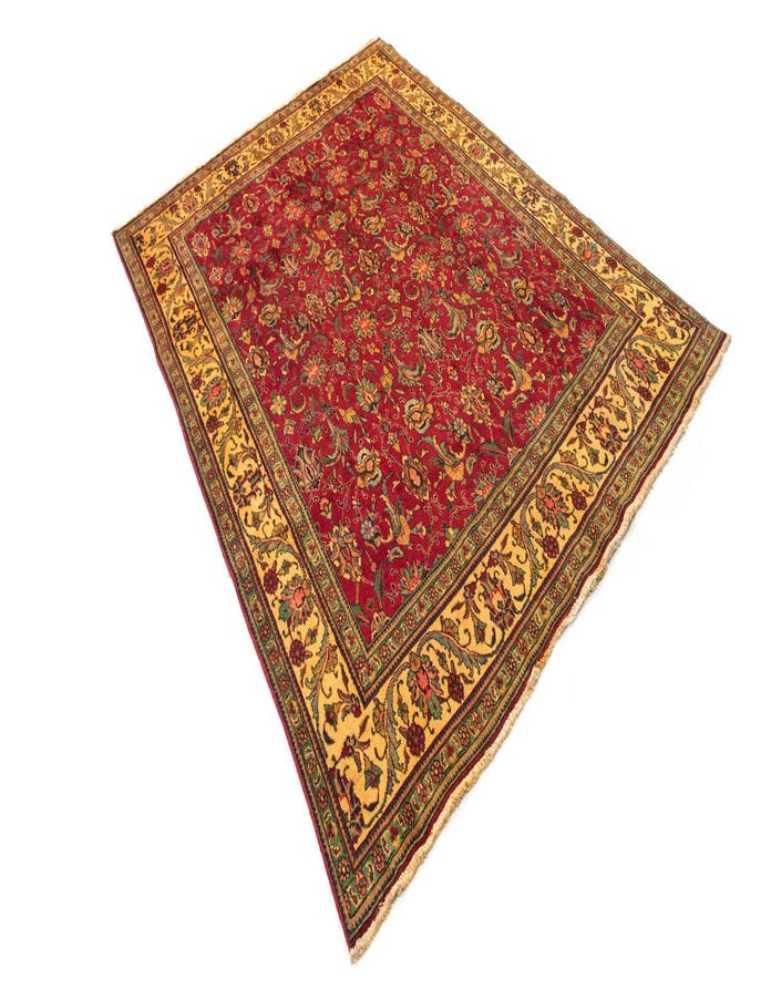 Detail image of  9' 6 x 12' 6  Hand Knotted Tabriz Persian Wool Rug