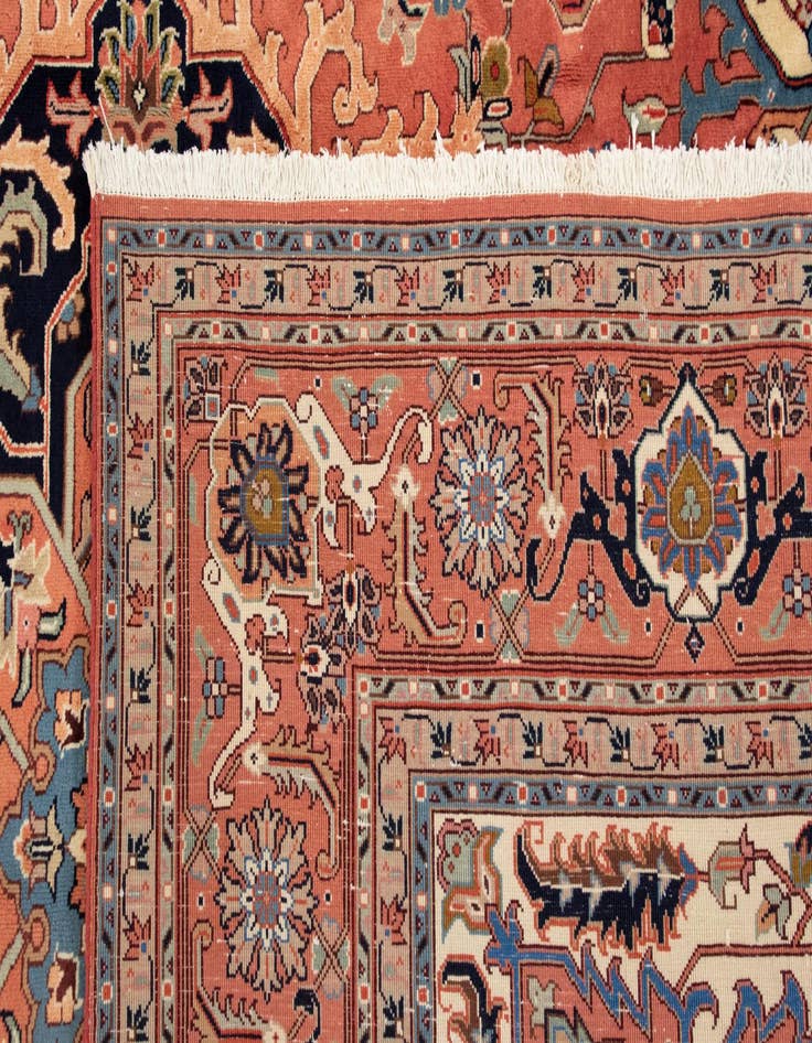 Detail image of  9' 9 x 12' 7  Hand Knotted Tabriz Persian Wool Rug