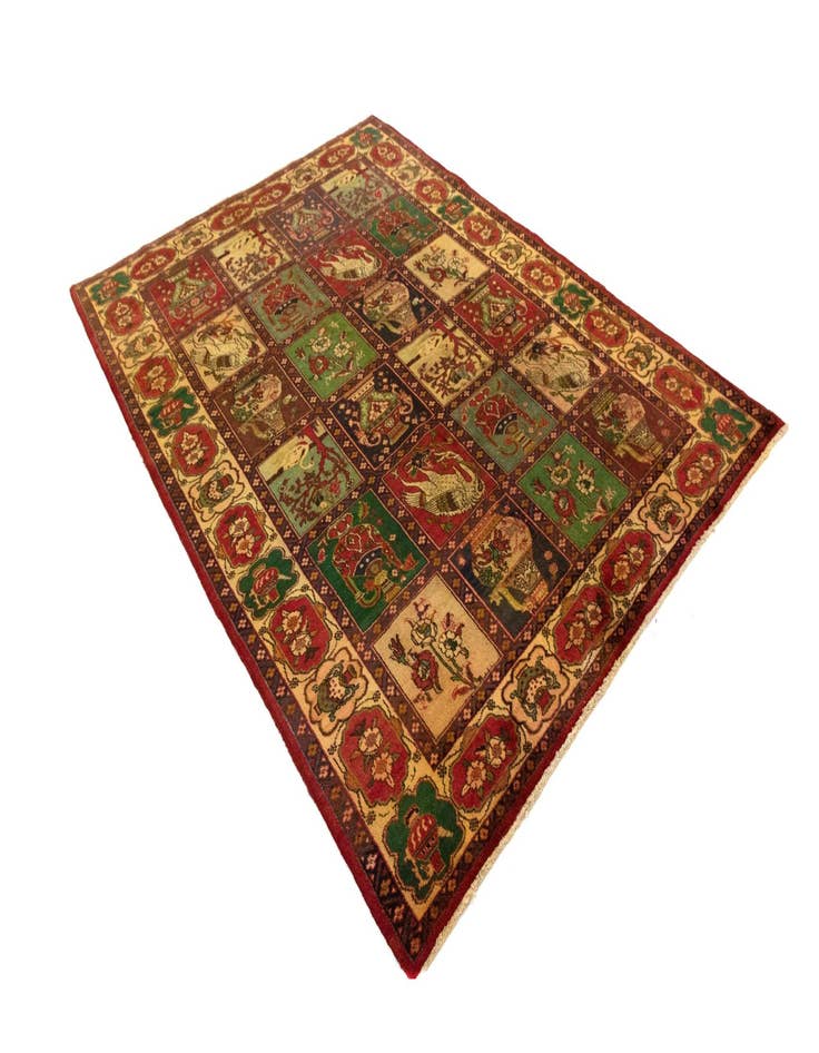 Detail image of  7' 3 x 9' 9  Hand Knotted Tabriz Persian Wool Rug