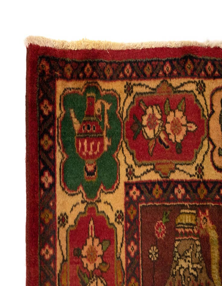 Detail image of  7' 3 x 9' 9  Hand Knotted Tabriz Persian Wool Rug