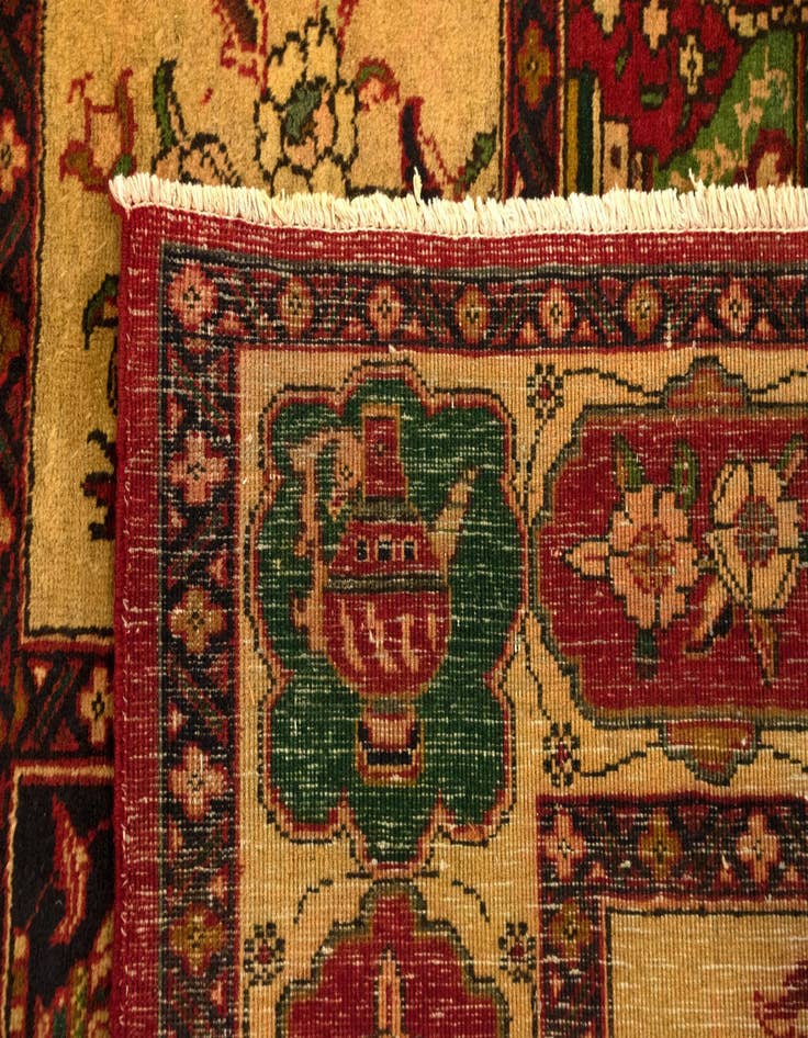 Detail image of  7' 3 x 9' 9  Hand Knotted Tabriz Persian Wool Rug