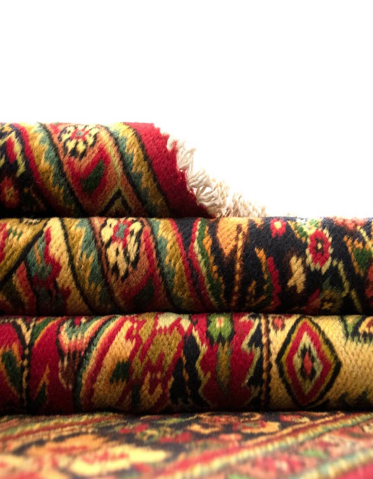 Detail image of  6' 6 x 9' 10  Hand Knotted Tabriz Persian Wool Rug