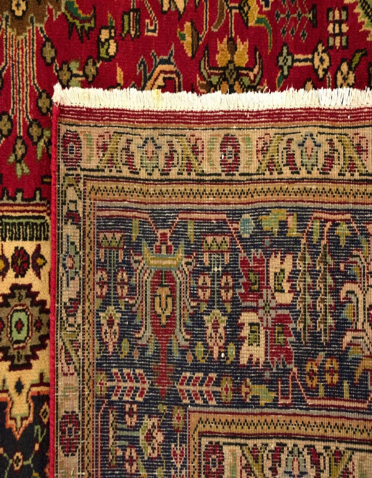 Detail image of  6' 7 x 9' 8  Hand Knotted Tabriz Persian Wool Rug