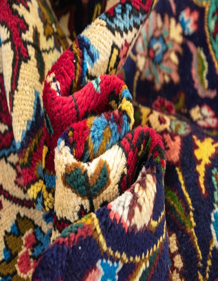 Detail image of  9' 9 x 13' 1  Hand Knotted Tabriz Persian Wool Rug