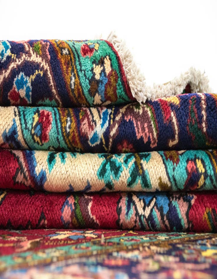 Detail image of  9' 9 x 13' 1  Hand Knotted Tabriz Persian Wool Rug