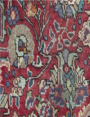 Detail image of  4' 8 x 8' 4  Hand Knotted Tabriz Persian Wool Rug