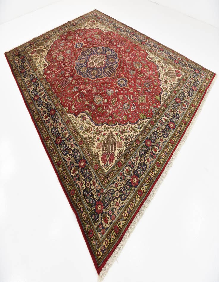 Detail image of  9' 9 x 12' 10 Tabriz Wool Rug