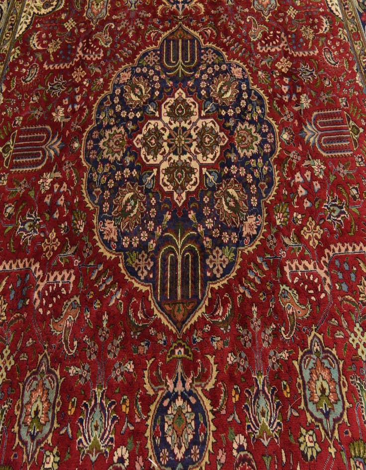 Detail image of  9' 9 x 12' 10 Tabriz Wool Rug