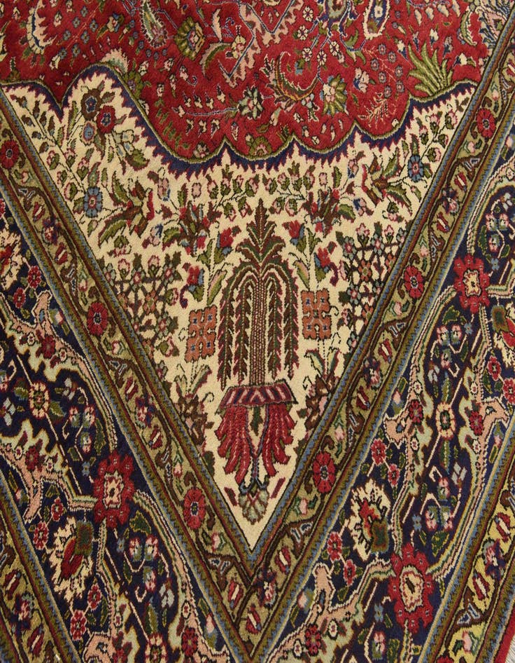 Detail image of  9' 9 x 12' 10 Tabriz Wool Rug