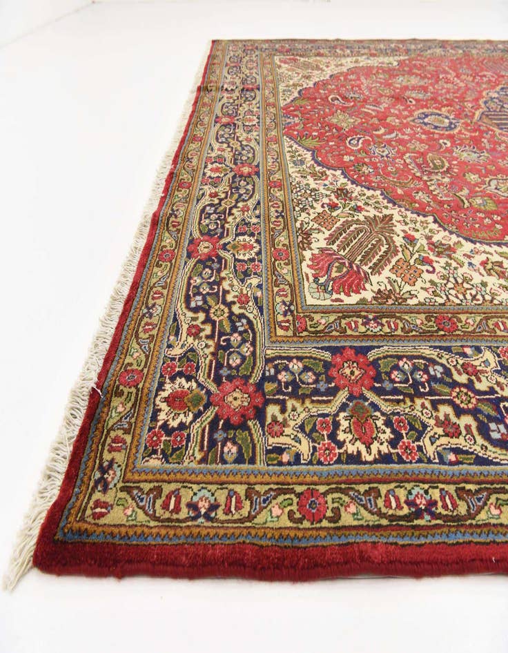 Detail image of  9' 9 x 12' 10 Tabriz Wool Rug