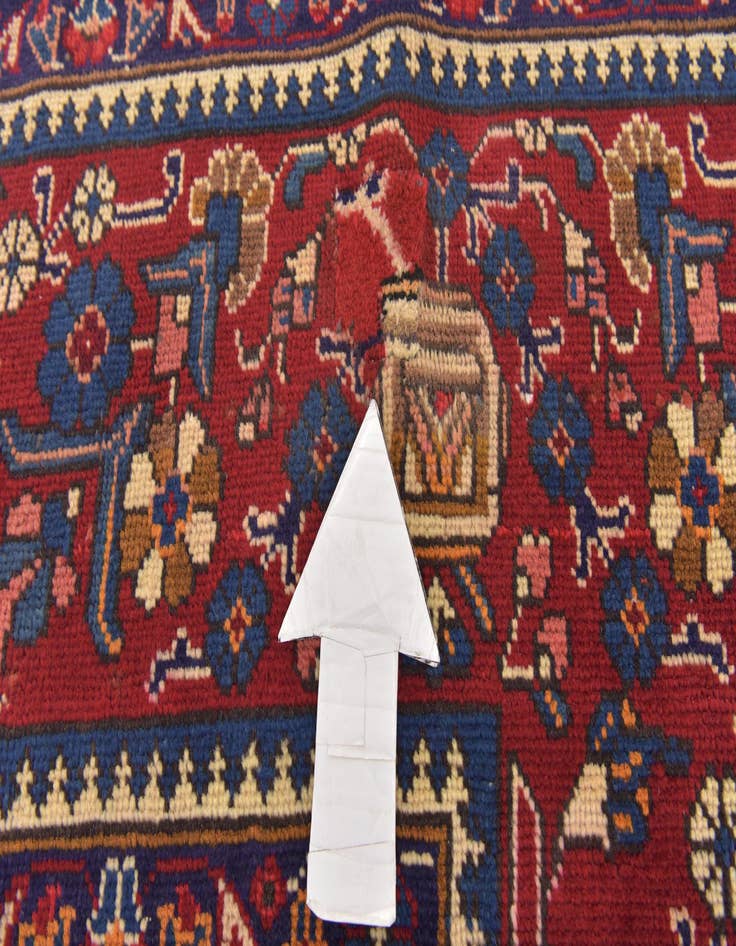 Detail image of  9' 6 x 12' 5  Hand Knotted Tabriz Persian Wool Rug