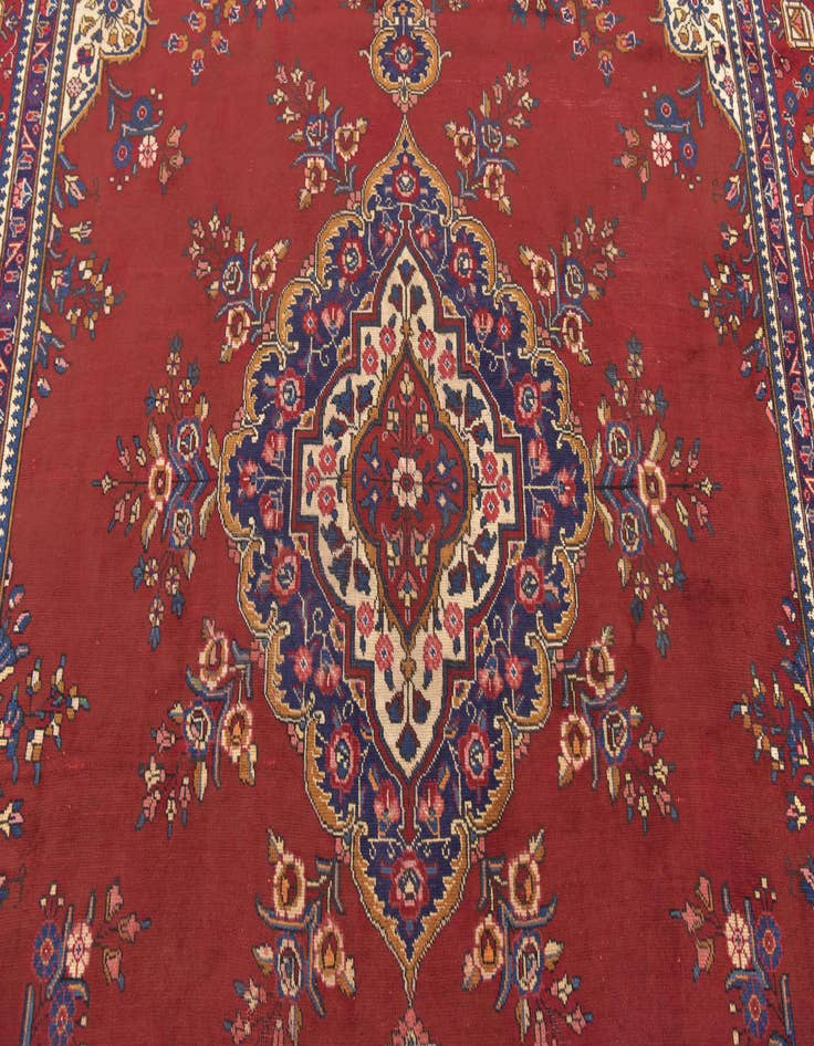 Detail image of  9' 6 x 12' 5  Hand Knotted Tabriz Persian Wool Rug