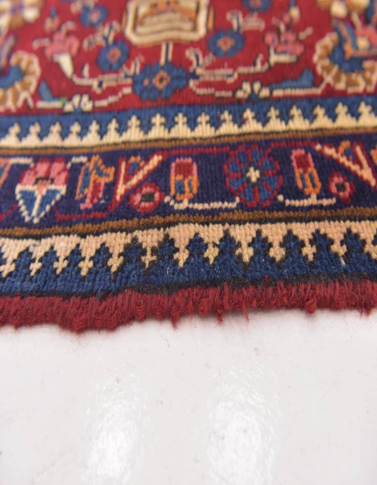Detail image of  9' 6 x 12' 5  Hand Knotted Tabriz Persian Wool Rug