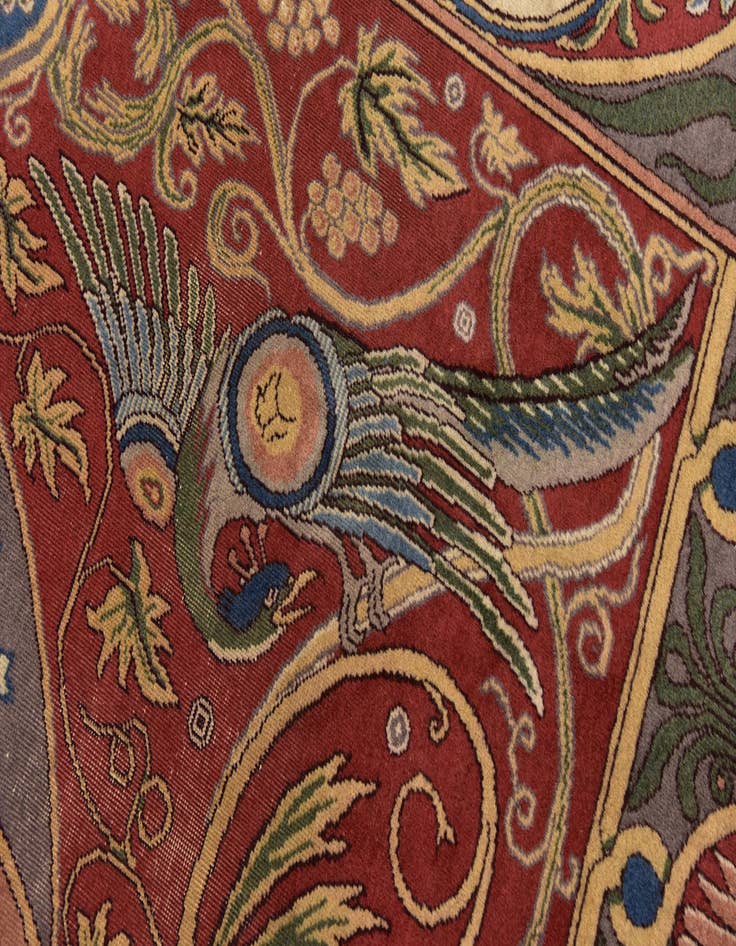 Detail image of  8' 10 x 12'  Hand Knotted Tabriz Persian Wool Rug