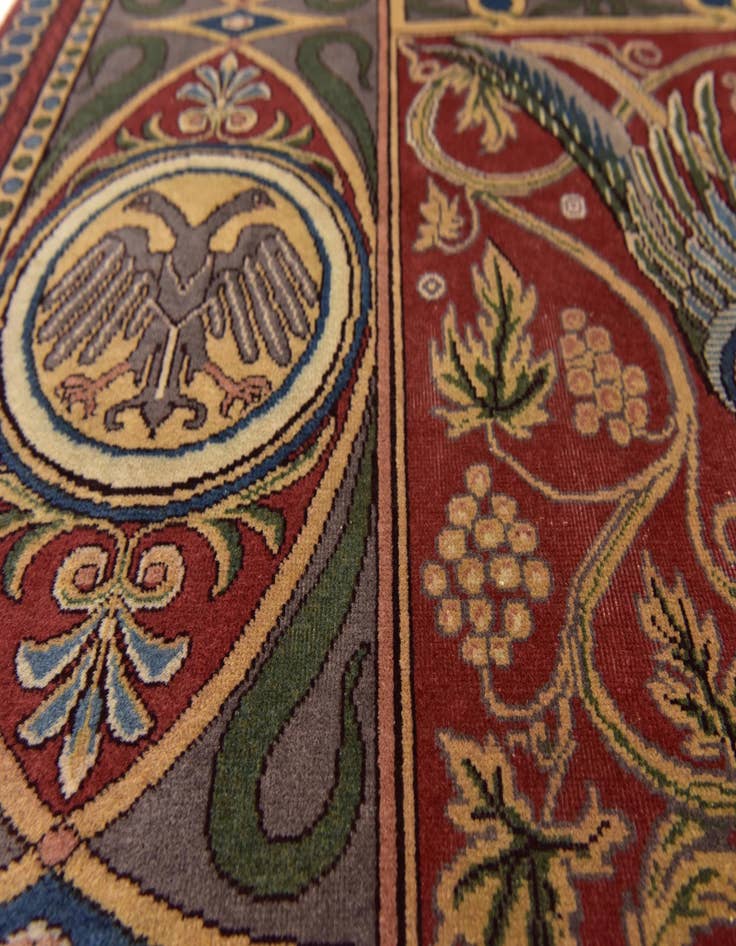 Detail image of  8' 10 x 12'  Hand Knotted Tabriz Persian Wool Rug