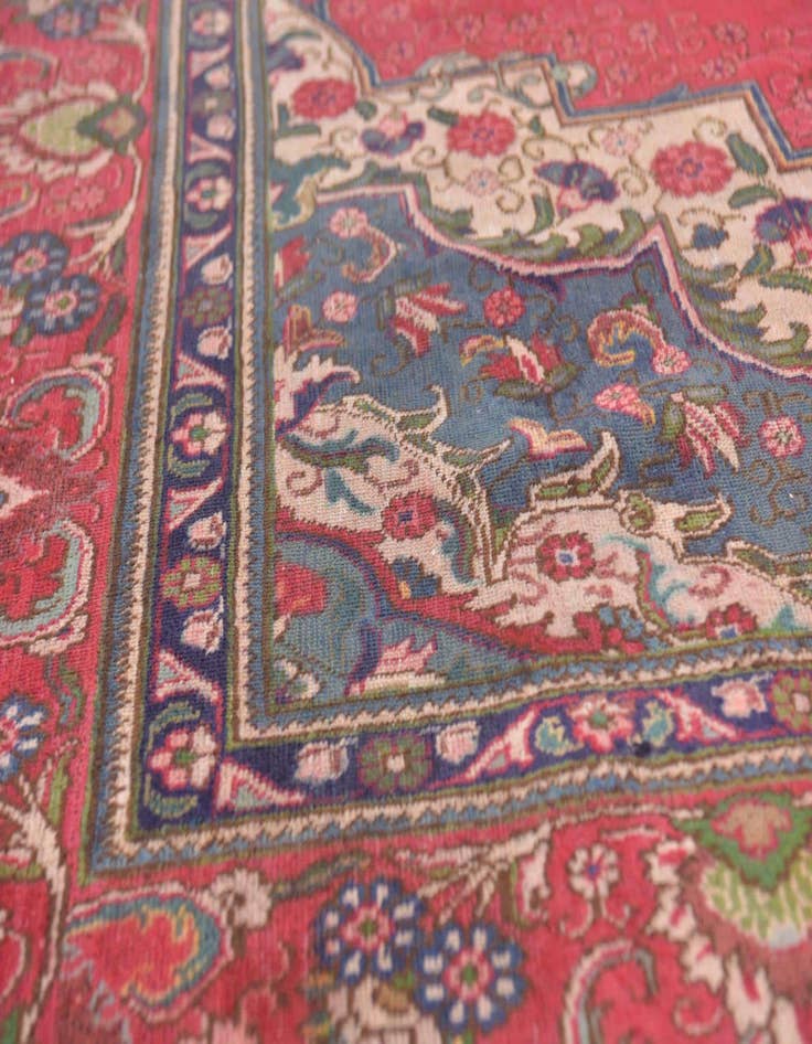 Detail image of  9' 4 x 12' 4 Tabriz Wool Rug