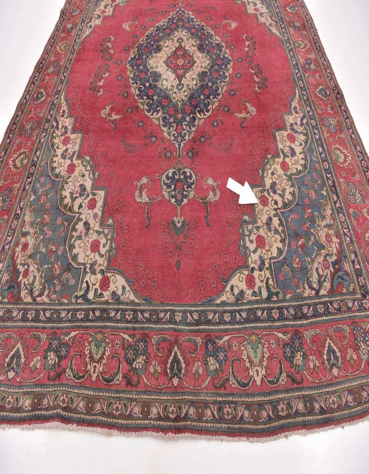 Detail image of  9' 4 x 12' 4 Tabriz Wool Rug