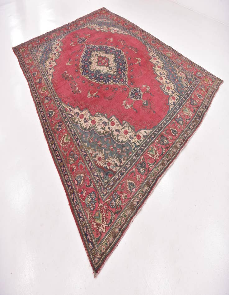 Detail image of  9' 4 x 12' 4 Tabriz Wool Rug