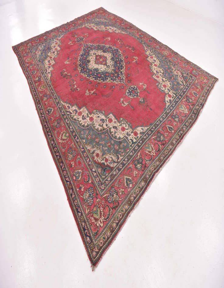 Detail image of  9' 4 x 12' 4 Tabriz Wool Rug