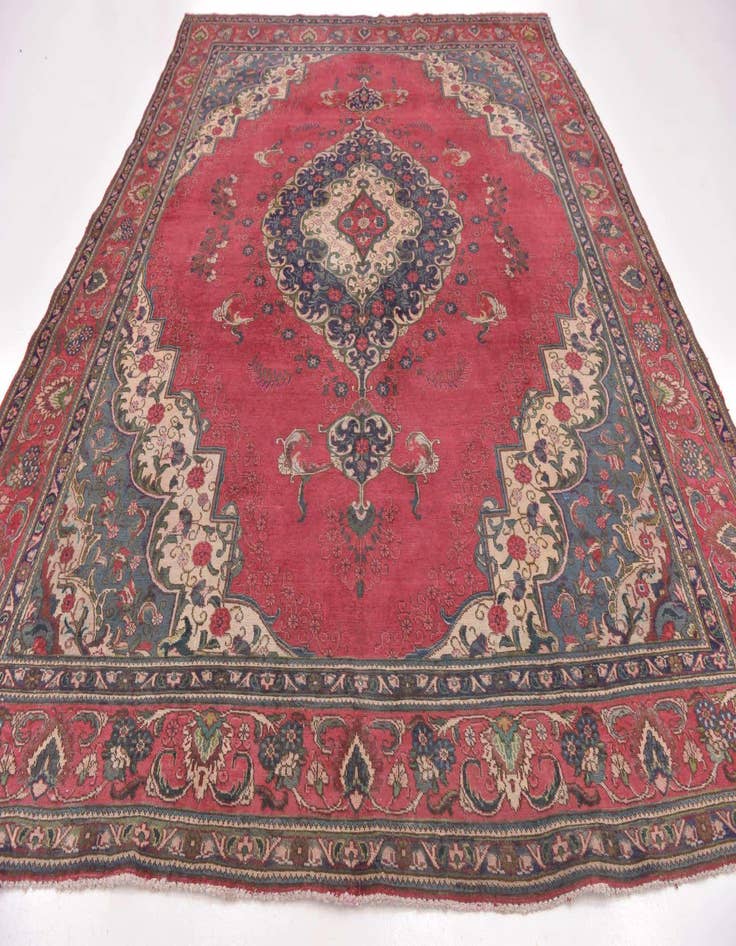 Detail image of  9' 4 x 12' 4 Tabriz Wool Rug