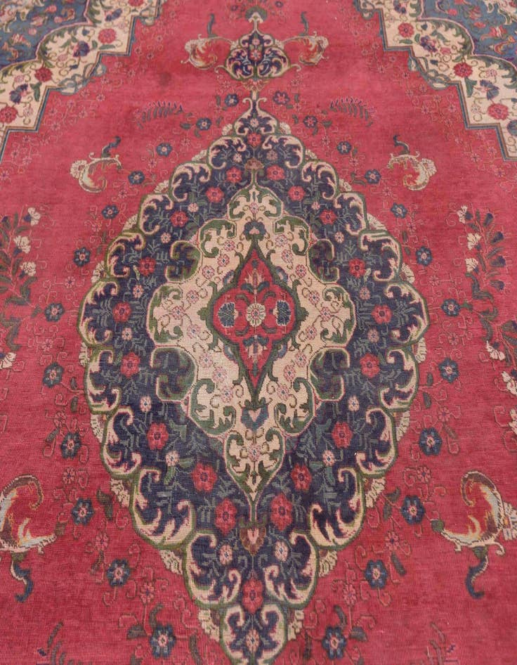 Detail image of  9' 4 x 12' 4 Tabriz Wool Rug
