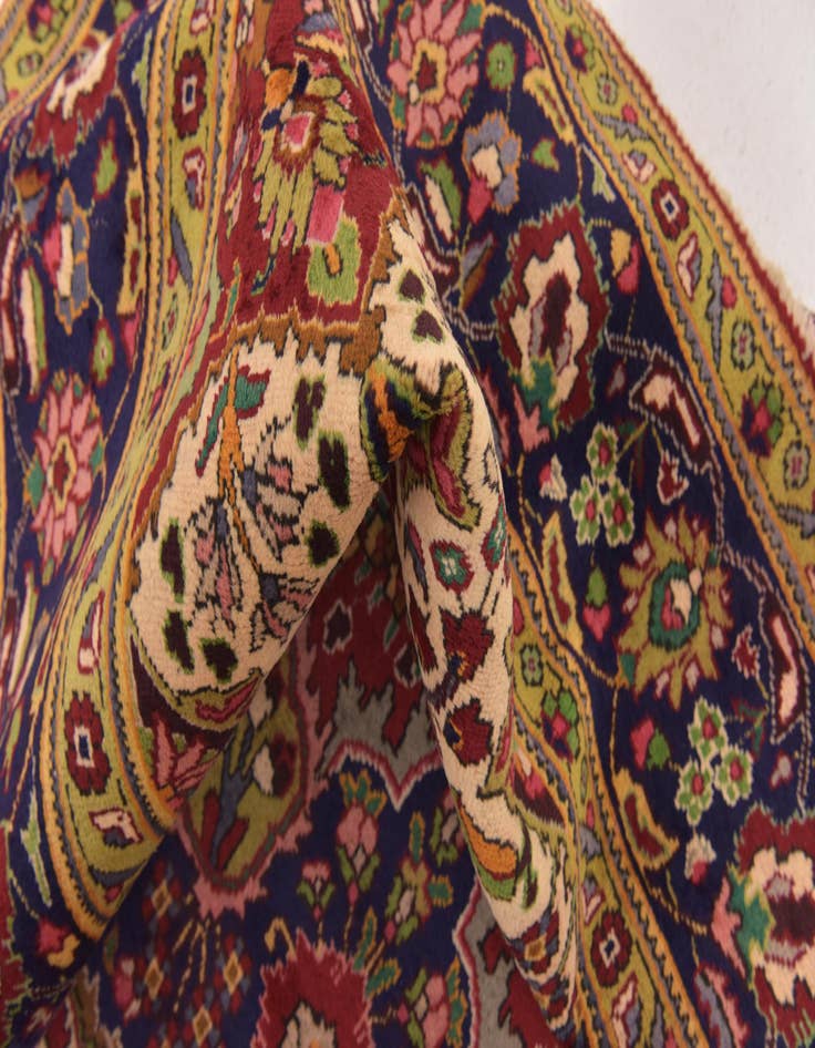 Detail image of  9' 7 x 12' 10  Hand Knotted Tabriz Persian Wool Rug