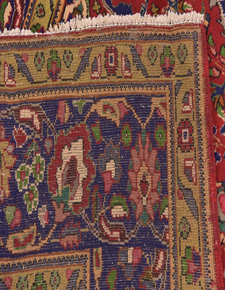 Detail image of  9' 7 x 12' 10  Hand Knotted Tabriz Persian Wool Rug