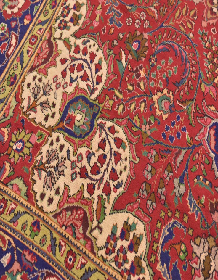 Detail image of  9' 7 x 12' 10  Hand Knotted Tabriz Persian Wool Rug