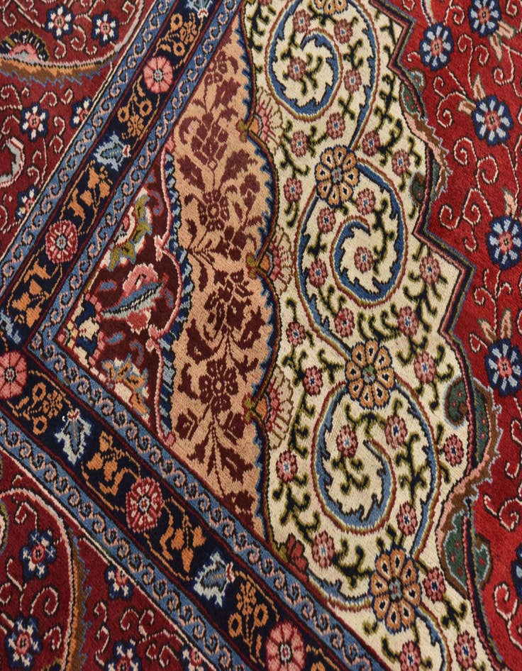 Detail image of  10' 2 x 13' 5  Hand Knotted Tabriz Persian Wool Rug