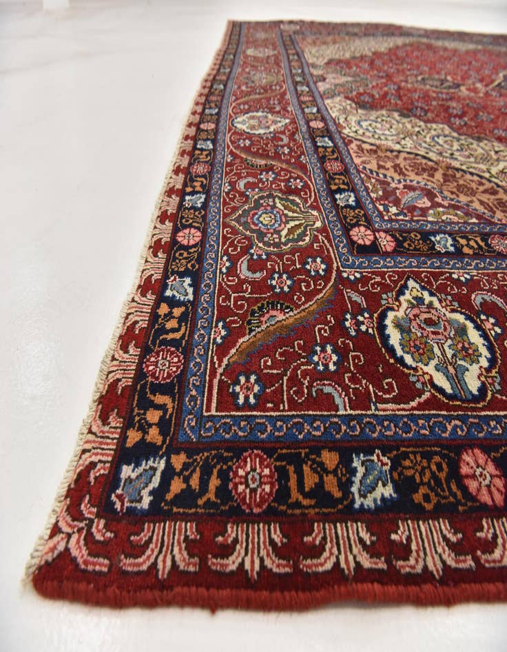 Detail image of  10' 2 x 13' 5  Hand Knotted Tabriz Persian Wool Rug