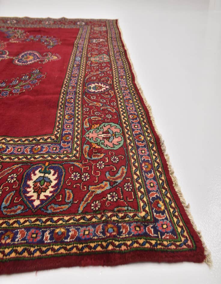 Detail image of  9' 7 x 12' 6  Hand Knotted Tabriz Persian Wool Rug