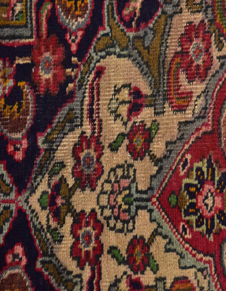 Detail image of  9' 6 x 12' 9  Hand Knotted Tabriz Persian Wool Rug