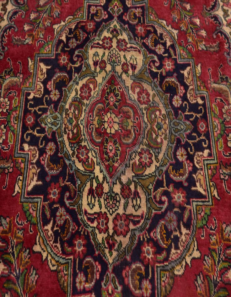 Detail image of  9' 6 x 12' 9  Hand Knotted Tabriz Persian Wool Rug